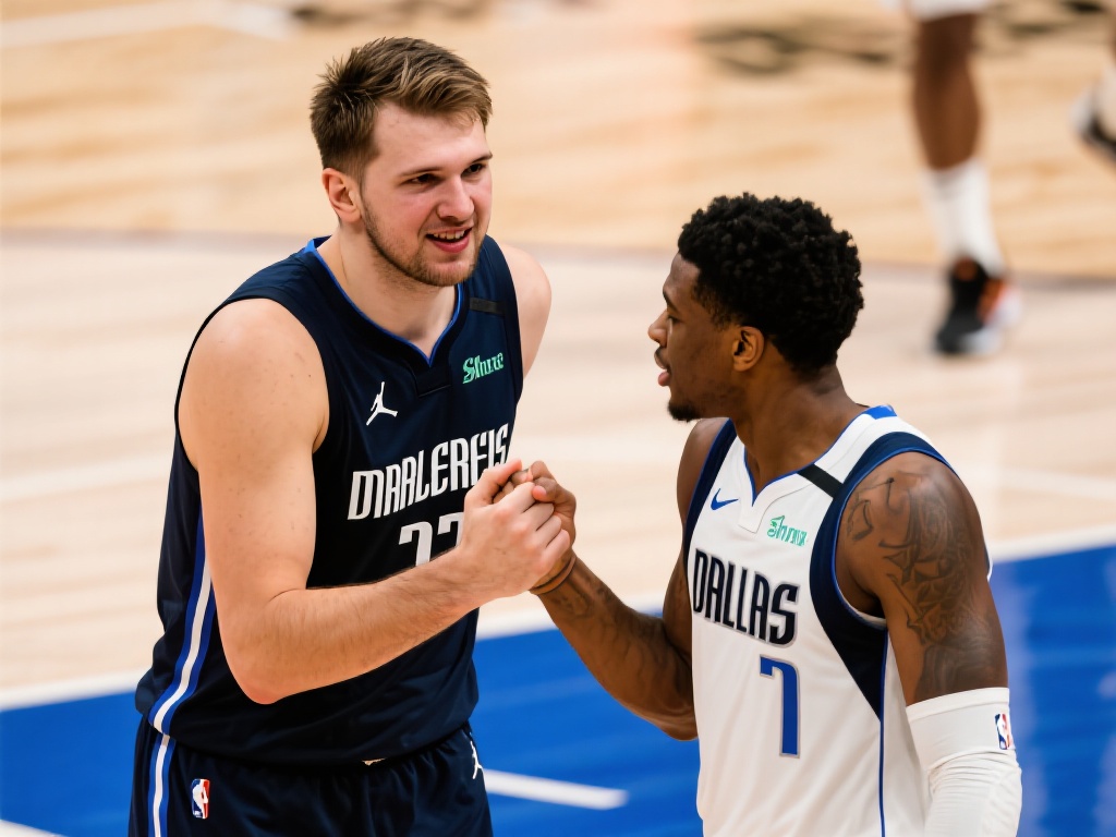 东契奇对芬尼-史密斯的鼓励是一种领导者的